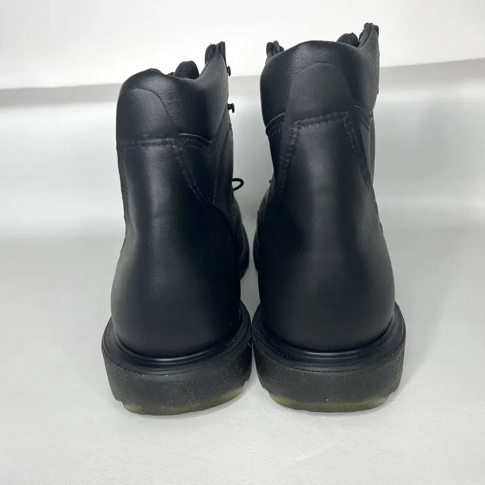 Red Wing 607 Work Boots 10.5 EE Black Leather EH Soft Toe USA MSRP $269 New